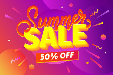 Fototapeta premium Summer sale