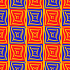 Seamless  beautiful pattern with squares elements. Texture for background, holiday cards, design wallpaper, pattern fills, web page, banner, flyer end home textile. Vector illustration