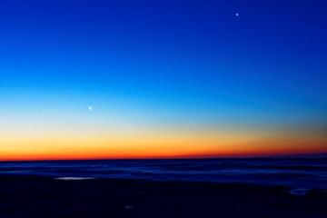 Beautiful sea in the early morning