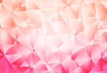 Light Pink vector gradient triangles template.