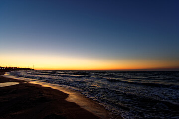 Fototapeta na wymiar Beautiful sea in the early morning