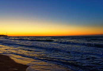 Beautiful sea in the early morning