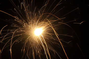 Sparklers Fire Crackers during diwali celebration