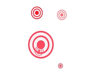 Light Red vector layout with circle shapes.