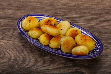 Roasted baby potato in the bowl