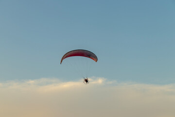 paraglider in the sky