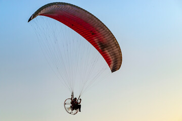 paraglider in the sky