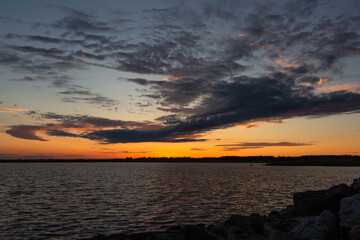 Obraz premium sunset in the Baltic Sea