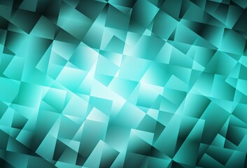 Obraz premium Light Green vector abstract polygonal template.