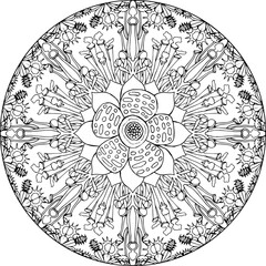 Mandala Flesh Eating Flowers