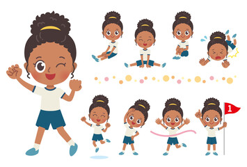 cute type african girl_sports