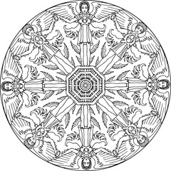 Mandala Seraphim Statue