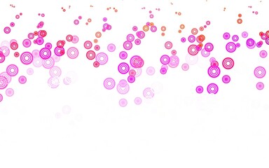 Light Pink, Red vector background with spots.