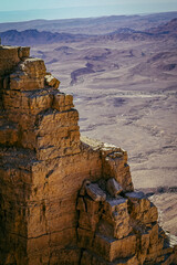The view point on the Carmel Mount in the Mitzpe Ramon, Israel