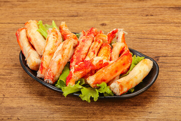 Natural luxury crab meat fillet