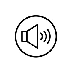 Audio speaker icon for apps and websites