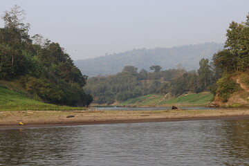 Beautiful scene of sangu river at Bandarban