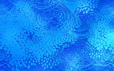 Light BLUE vector doodle bright layout. Flowers on blurred abstract background with gradient. The completely new template can be used for your brand book.