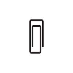 Paperclip line icon vector