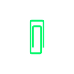 Paperclip icon vector