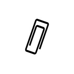 Paperclip line icon vector