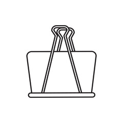 Paperclip line icon vector