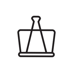 Paperclip line icon vector
