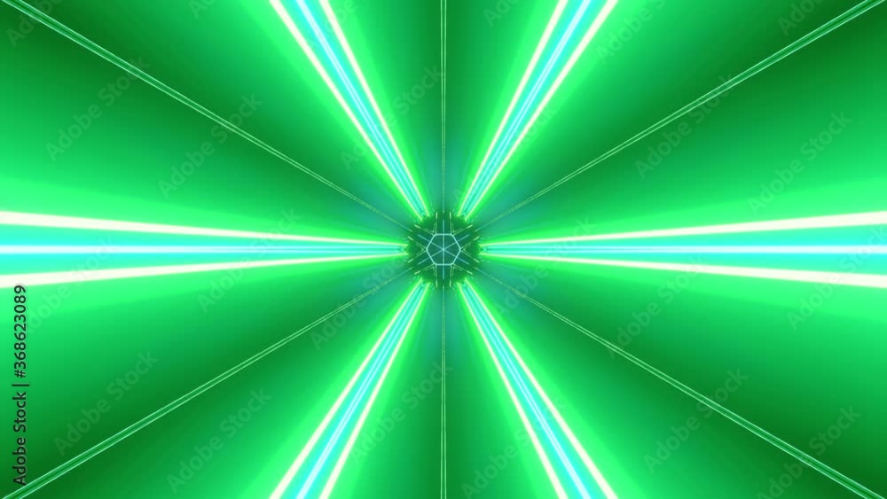 Poster background in style of cyberpunk or high-tech future. sci-fi tunnel transformer with neon lights. 4k