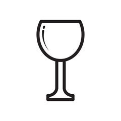 Wine glass icon 