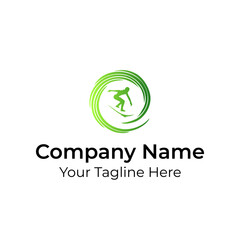 Abstract Simple Minimalist Logo Vector