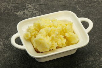 Mashed potato in the bowl