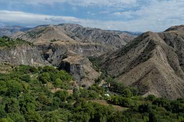 Fototapeta na wymiar View over the mountains surrounding Garni, Kotayk Province, Armenia, Caucasus, Middle East, Asia
