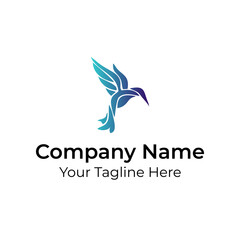 Bird Awesome Simple Logo Vector