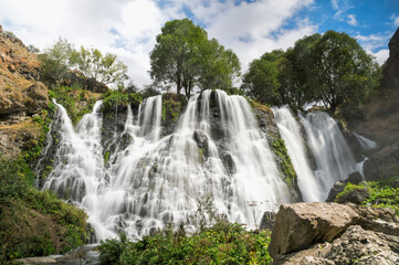 Fototapeta na wymiar Shaki Waterfall, Sisian City, Syunik Province, Caucasus, Armenia