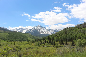 Fototapeta premium Mount Sneffels blue lake trail Ridgway Colorado