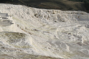 Limestone terraces at Pamukkale, near Denizli, Turkey