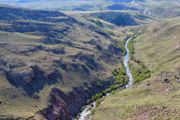 Arid landscape, Coyhaique Alto, Aysen Region, Patagonia, Chile