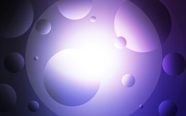 Dark Purple vector template with circles. Modern abstract illustration with colorful water drops. New design for ad, poster, banner of your website.