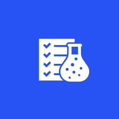 lab test results vector icon