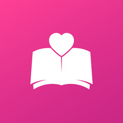 love diary icon, vector design