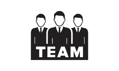 people team like together logo. concept of interaction between businessmen for successful business or loyalty collective meeting.
