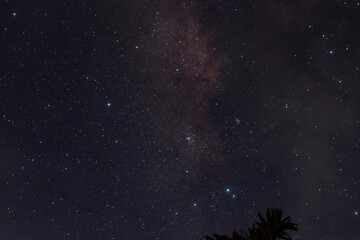 Fototapeta na wymiar Beautiful milkyway galaxy found in the sky