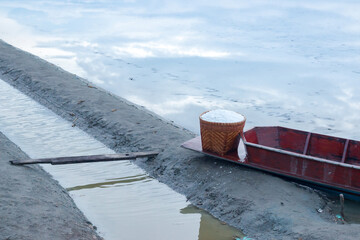 Sea salt in the basket