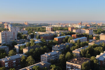 Fototapeta na wymiar city views shooting from above