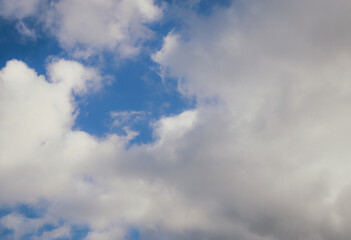 blue sky with soft clouds