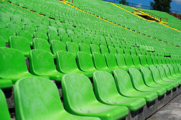 empty seats on stadium 