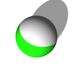 3d illustration colorful ball isolated on white background