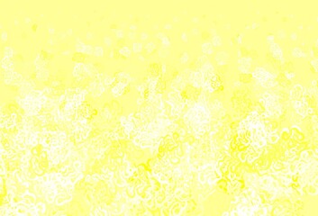 Light Green, Yellow vector texture with abstract forms.