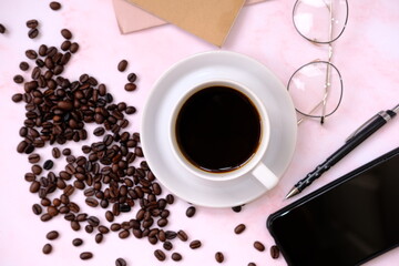 cup of coffee and a cup of coffee