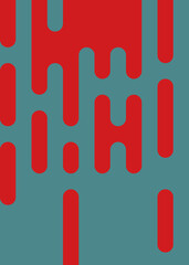 Abstract Rounded Color Lines halftone transition background illustration